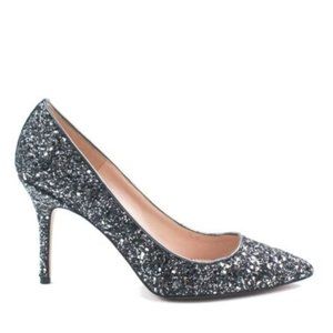 Brand New JCrew Elsie pumps in gunmetal glitter - Size 9